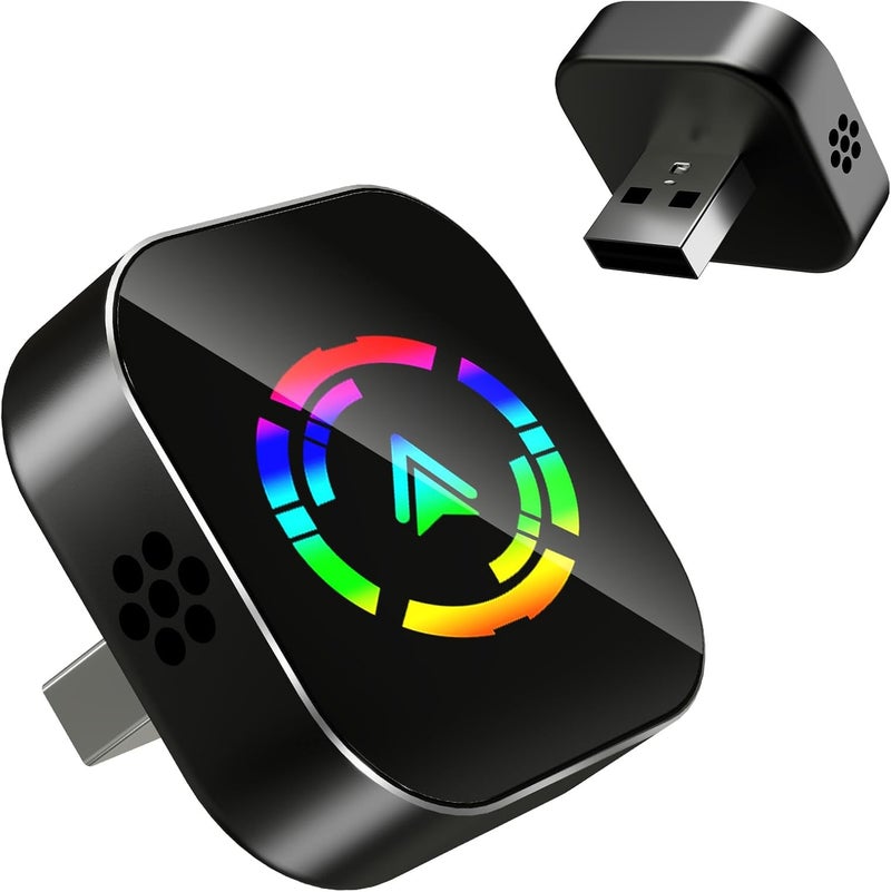 BSUBSU Wireless CarPlay Adapter, 2026 Upgraded Wired to Wireless for Apple CarPlay & Android Auto, Mini USB Design Car Play Adapter with Type-C Extension, Plug and Play, Stable Connection & No Latency - Image 1